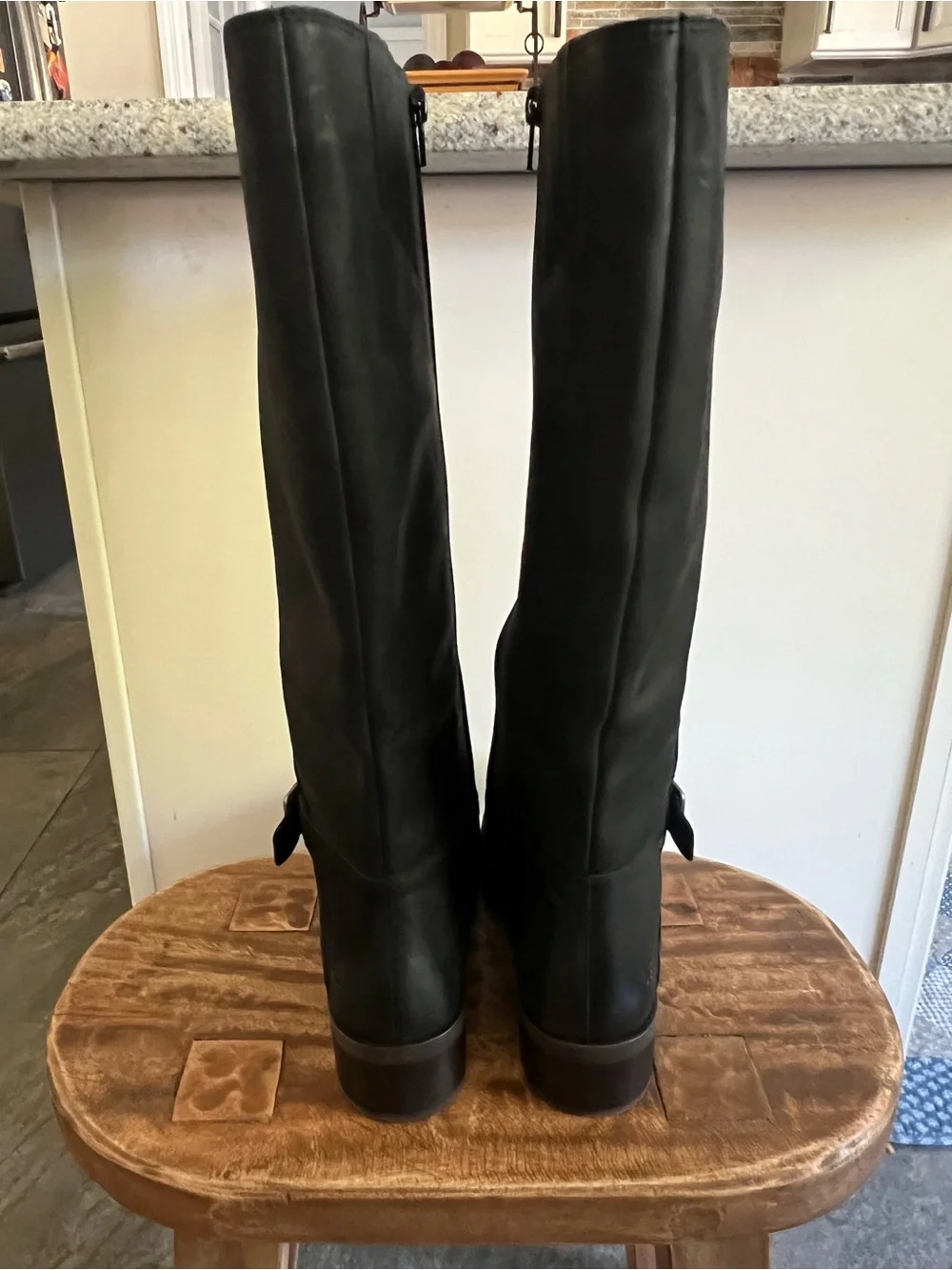 Lucky Brand Black Inifita Riding Leather Boots